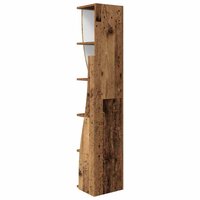 Hoekkast Wit 27,5x27x140cm Bewerkt hout 7