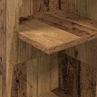 Hoekkast Wit 27,5x27x140cm Bewerkt hout 8