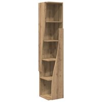 Hoekkast Wit 27,5x27x140cm Bewerkt hout 2