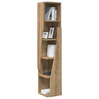 Hoekkast Wit 27,5x27x140cm Bewerkt hout 3