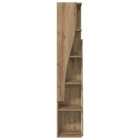 Hoekkast Wit 27,5x27x140cm Bewerkt hout 5