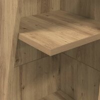 Hoekkast Wit 27,5x27x140cm Bewerkt hout 8