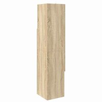 Hoekkast Wit 32x32x140cm Bewerkt hout 9