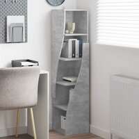 Hoekkast Wit 32x32x140cm Bewerkt hout 4