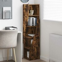 Hoekkast Wit 32x32x140cm Bewerkt hout 4