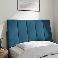 Hoofdbordkussen "Hanko" 80 cm fluweel blauw 3