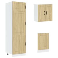 8-delige Keukenkastenset Kalmar bewerkt hout sonoma eikenkleur 5