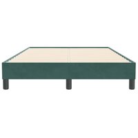 Boxspring zonder matras fluweel donkergroen 120x210 cm 5