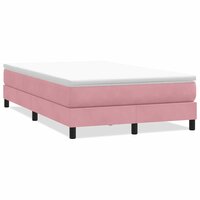 Boxspring zonder matras fluweel roze 120x210 cm 2