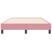 Boxspring zonder matras fluweel roze 120x210 cm 5