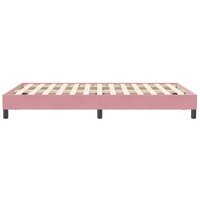 Boxspring zonder matras fluweel roze 120x210 cm 6