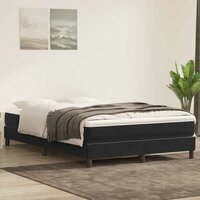 Boxspring zonder matras fluweel zwart 160x210 cm 4