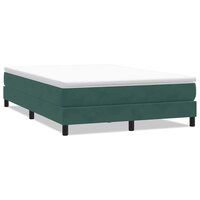 Boxspring zonder matras fluweel donkergroen 160x210 cm 2