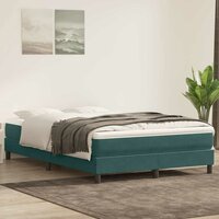 Boxspring zonder matras fluweel donkergroen 160x210 cm 4