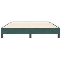 Boxspring zonder matras fluweel donkergroen 160x210 cm 5