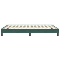 Boxspring zonder matras fluweel donkergroen 160x210 cm 6