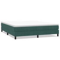 Boxspring zonder matras fluweel donkergroen 180x210 cm 2