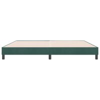 Boxspring zonder matras fluweel donkergroen 180x210 cm 5