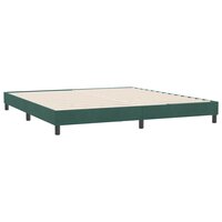 Boxspring zonder matras fluweel donkergroen 180x210 cm 7
