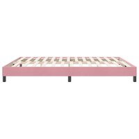 Boxspring zonder matras fluweel roze 180x210 cm 6
