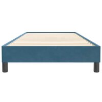 Boxspring zonder matras fluweel donkerblauw 90x220 cm 5