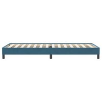 Boxspring zonder matras fluweel donkerblauw 90x220 cm 6