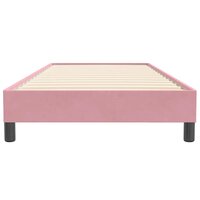 Boxspring zonder matras fluweel roze 90x220 cm 5