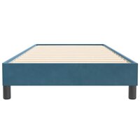 Boxspring zonder matras fluweel donkerblauw 100x220 cm 5