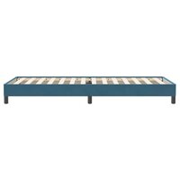 Boxspring zonder matras fluweel donkerblauw 100x220 cm 6