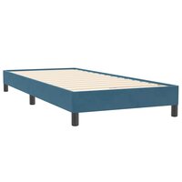 Boxspring zonder matras fluweel donkerblauw 100x220 cm 7