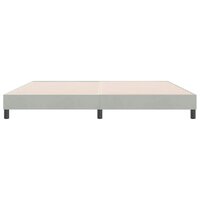 Bed boxspring zonder matras 180x220 cm fluweel lichtgrijs 5