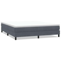 Boxspringbed zonder matras 180x220 cm fluweel donkergrijs 2
