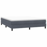 Boxspringbed zonder matras 180x220 cm fluweel donkergrijs 3