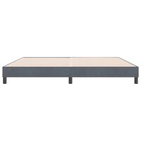Boxspringbed zonder matras 180x220 cm fluweel donkergrijs 5