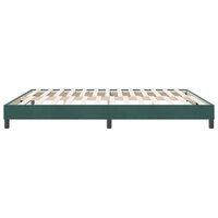 Boxspringbed zonder matras 180x220 cm fluweel donkergroen 6