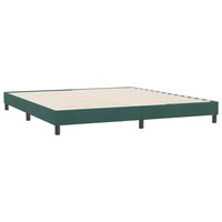 Boxspringbed zonder matras 180x220 cm fluweel donkergroen 7