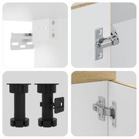 7-delige Keukenkastenset Kalmar bewerkt hout sonoma eikenkleur 7