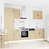 7-delige Keukenkastenset Kalmar bewerkt hout sonoma eikenkleur 3