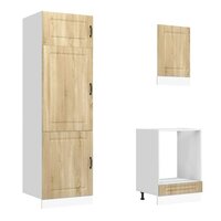 7-delige Keukenkastenset Kalmar bewerkt hout sonoma eikenkleur 5