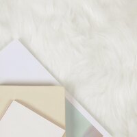 Nep Schapenvacht Tapijt Tafalla Wit 60 x 110 cm Polyester 3