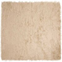 Nep Schapenvacht Tapijt Tafalla Beige 120 x 120 cm Polyester 2