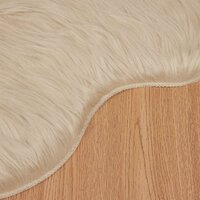 Nep Schapenvacht Tapijt Tafalla Beige 50 x 80 cm Polyester 8