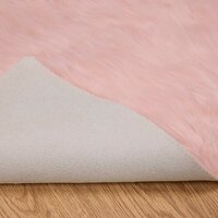 Nep Schapenvacht Tapijt Tafalla Roze 80 x 200 cm Polyester 8