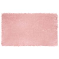 Nep Schapenvacht Tapijt Tafalla Roze 100 x 200 cm Polyester 2