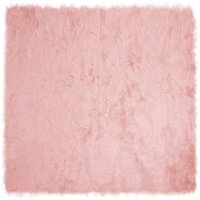 Nep Schapenvacht Tapijt Tafalla Roze 120 x 120 cm Polyester 2
