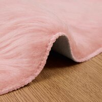 Nep Schapenvacht Tapijt Tafalla Roze &Oslash; 120 cm Polyester 8