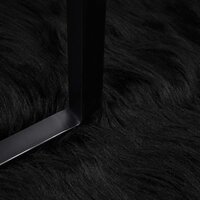 Nep Schapenvacht Tapijt Tafalla Zwart 60 x 90 cm Polyester 5