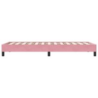 Boxspring zonder matras fluweel roze 100x210 cm 6