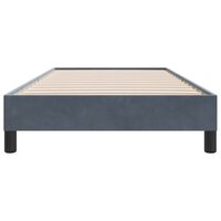 Boxspring zonder matras fluweel donkergrijs 90x210 cm 5