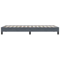Boxspring zonder matras fluweel donkergrijs 90x210 cm 6